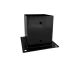 Paalhouder plaat 121x121 mm - zwart